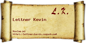 Lettner Kevin névjegykártya